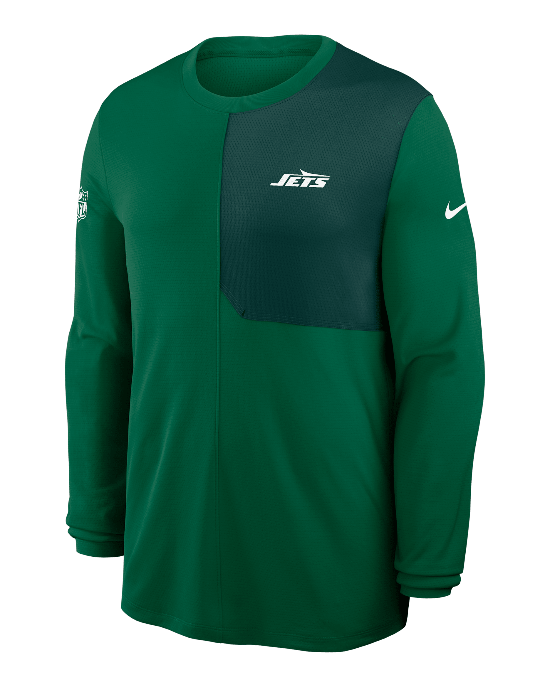 New York Jets Sideline Coach Men's Nike Dri-FIT NFL Long-Sleeve